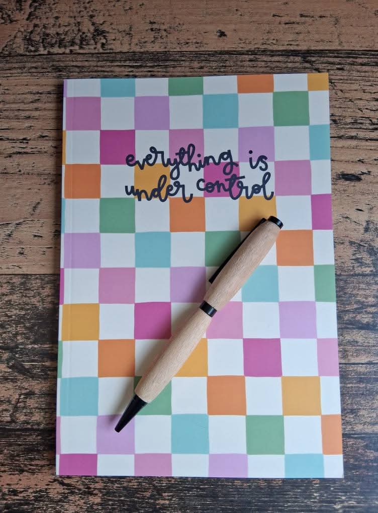 Colourful Checkerboard A5 Notebook