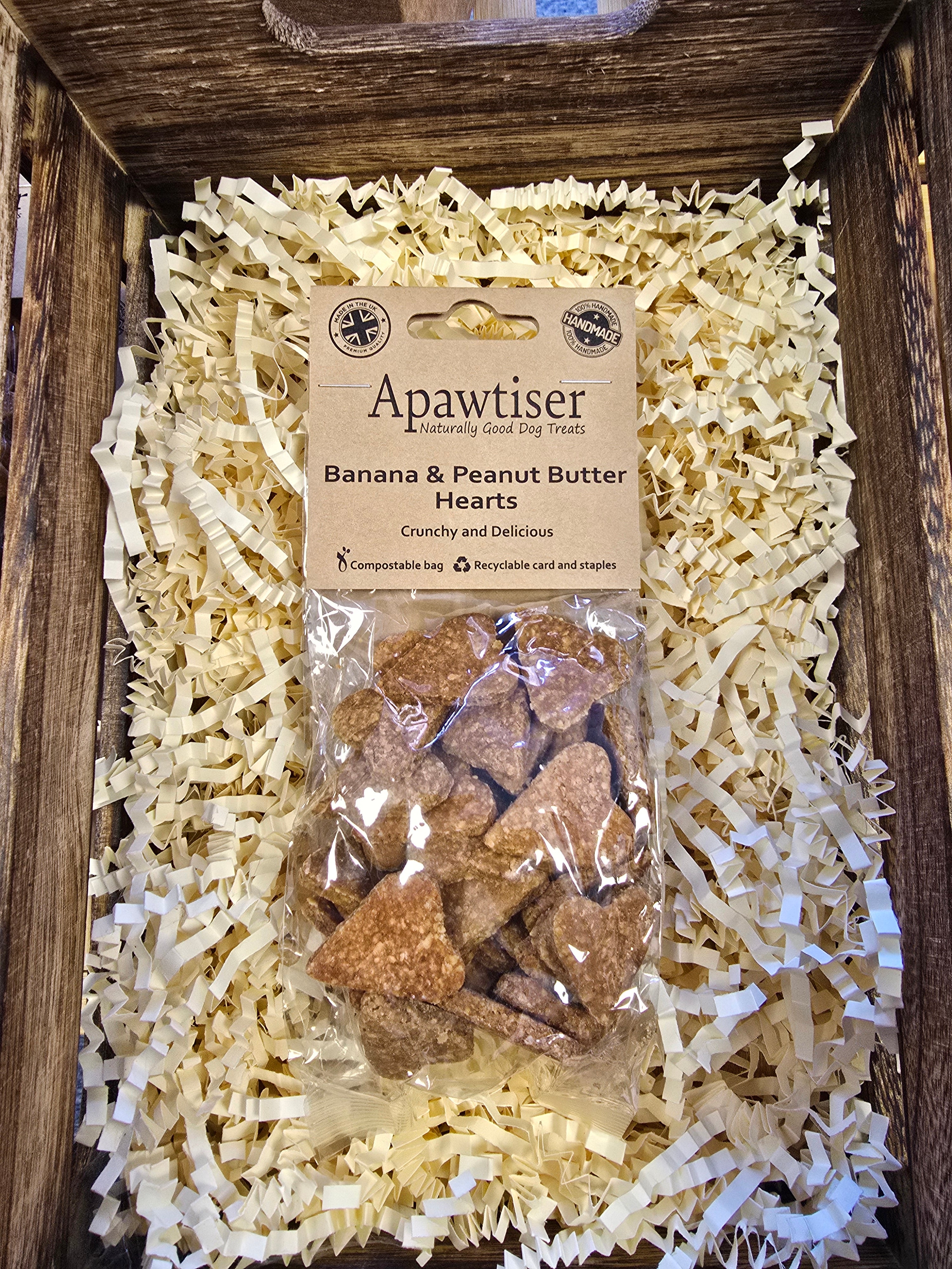 Banana and Peanut Butter Hearts